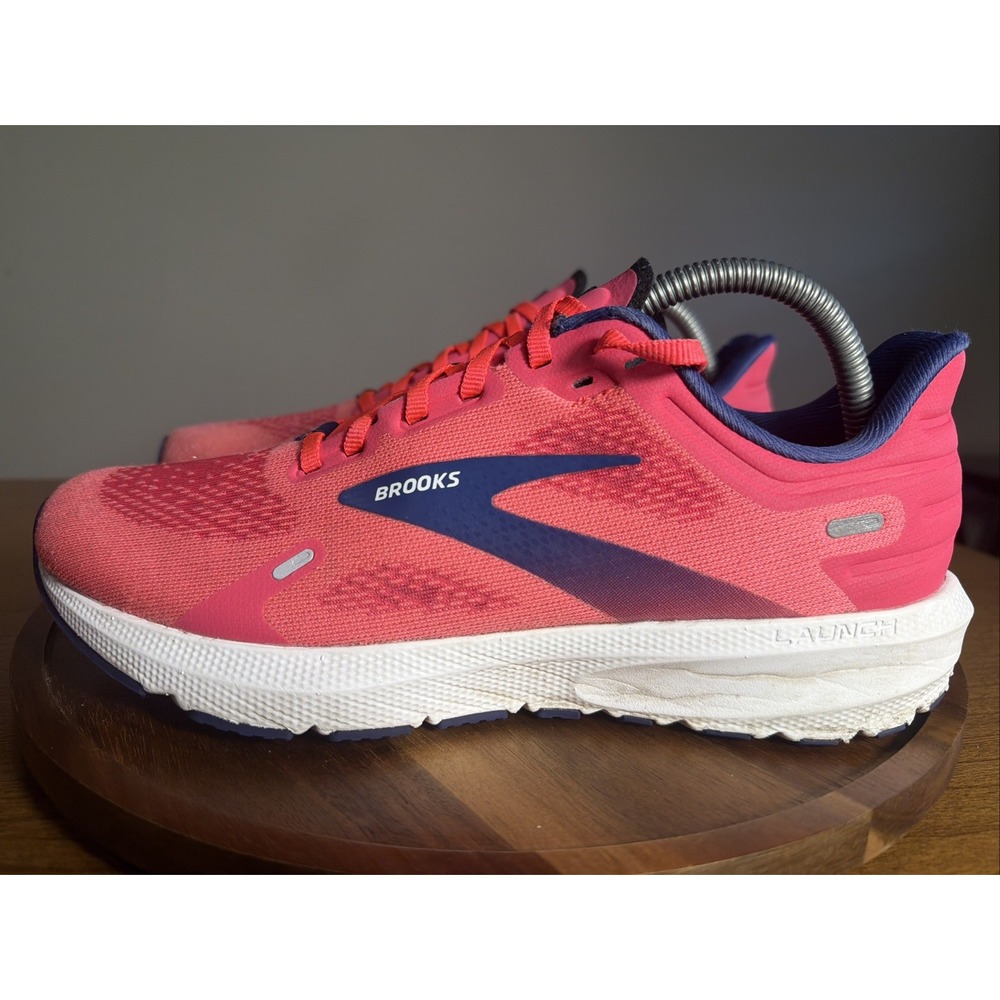 Brooks Launch 9 Running Shoes Womens 9.5 B Flamingo Pink 1203451B688 Sneaker